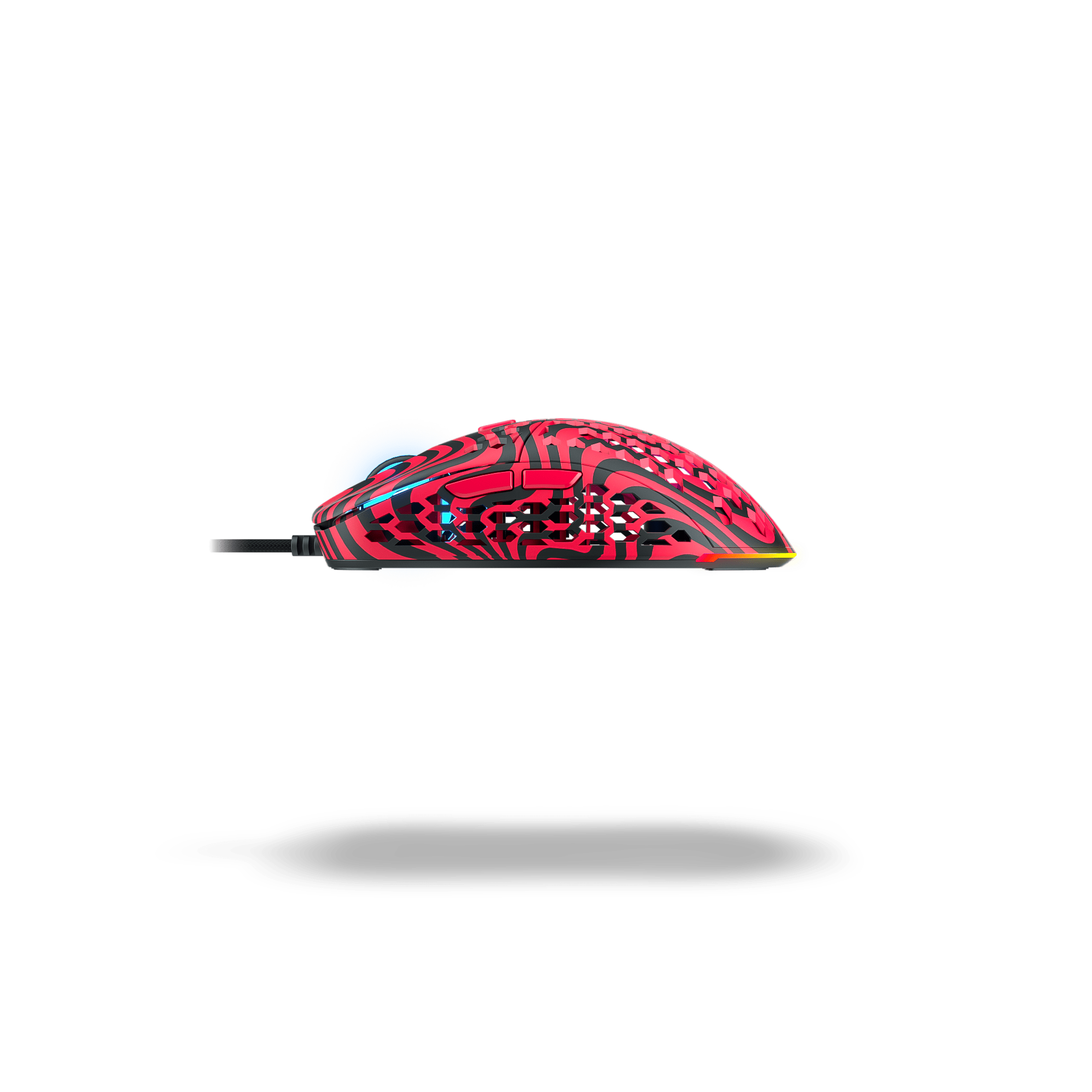 Pewdiepie X Ghost M1 UltraLight Wireless Gaming Mouse - Ergonomic RGB Wired/Wireless Computer Mouse for PC, Mac, Laptop - Perfect for FPS, MOBA, Esports & Streaming Gaming Sessions