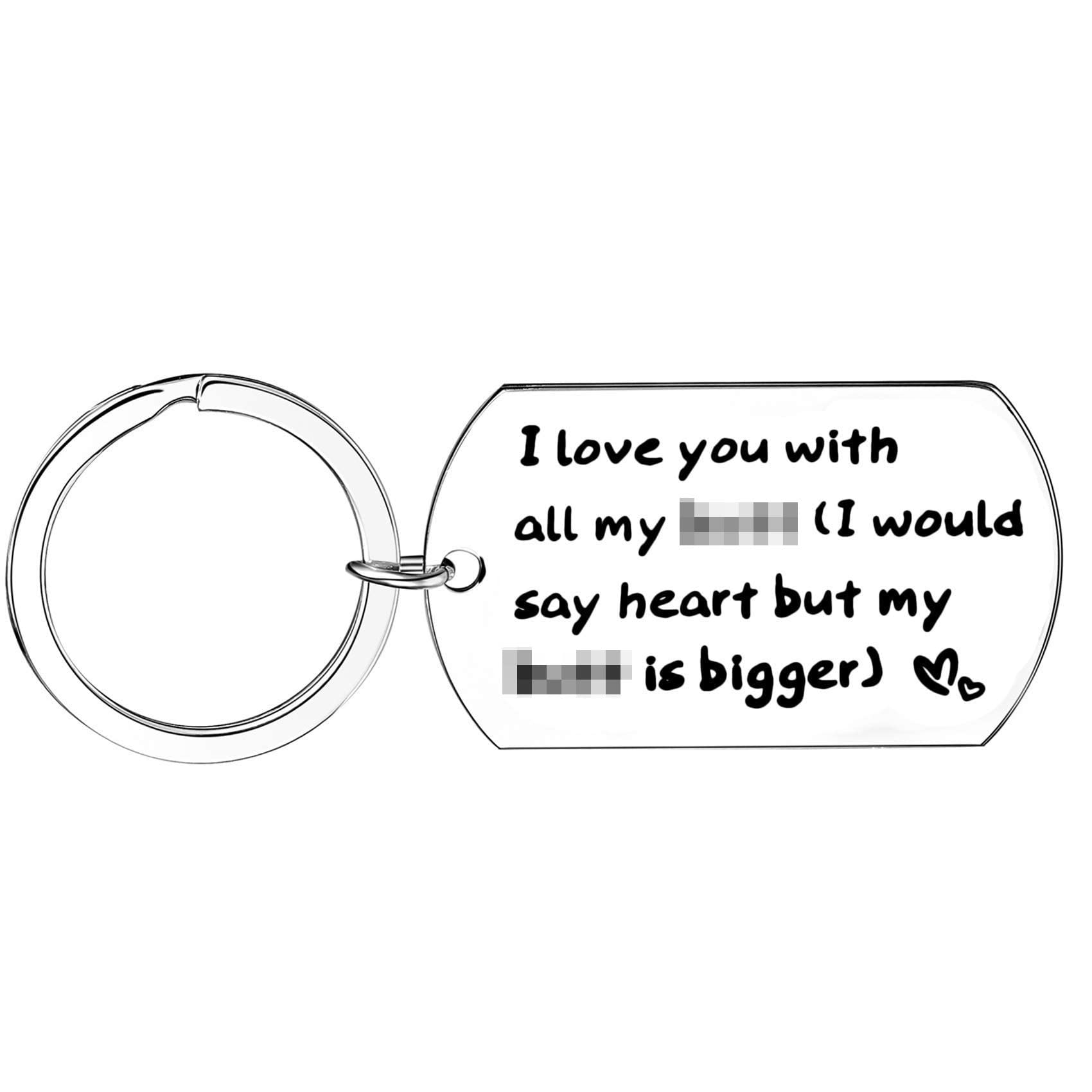 Funny Couples Keychains - Cute Boyfriend Girlfriend Gifts for Valentine's Day, Anniversary & Romantic Occasions - Perfect for Date Nights, Relationship Milestones and Sweet Surprises