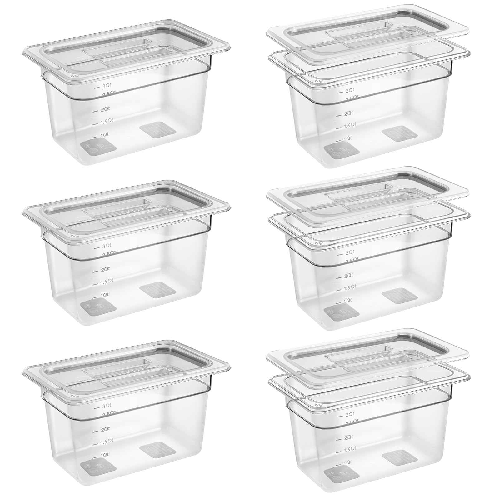6 Pack 1/4 Size 6