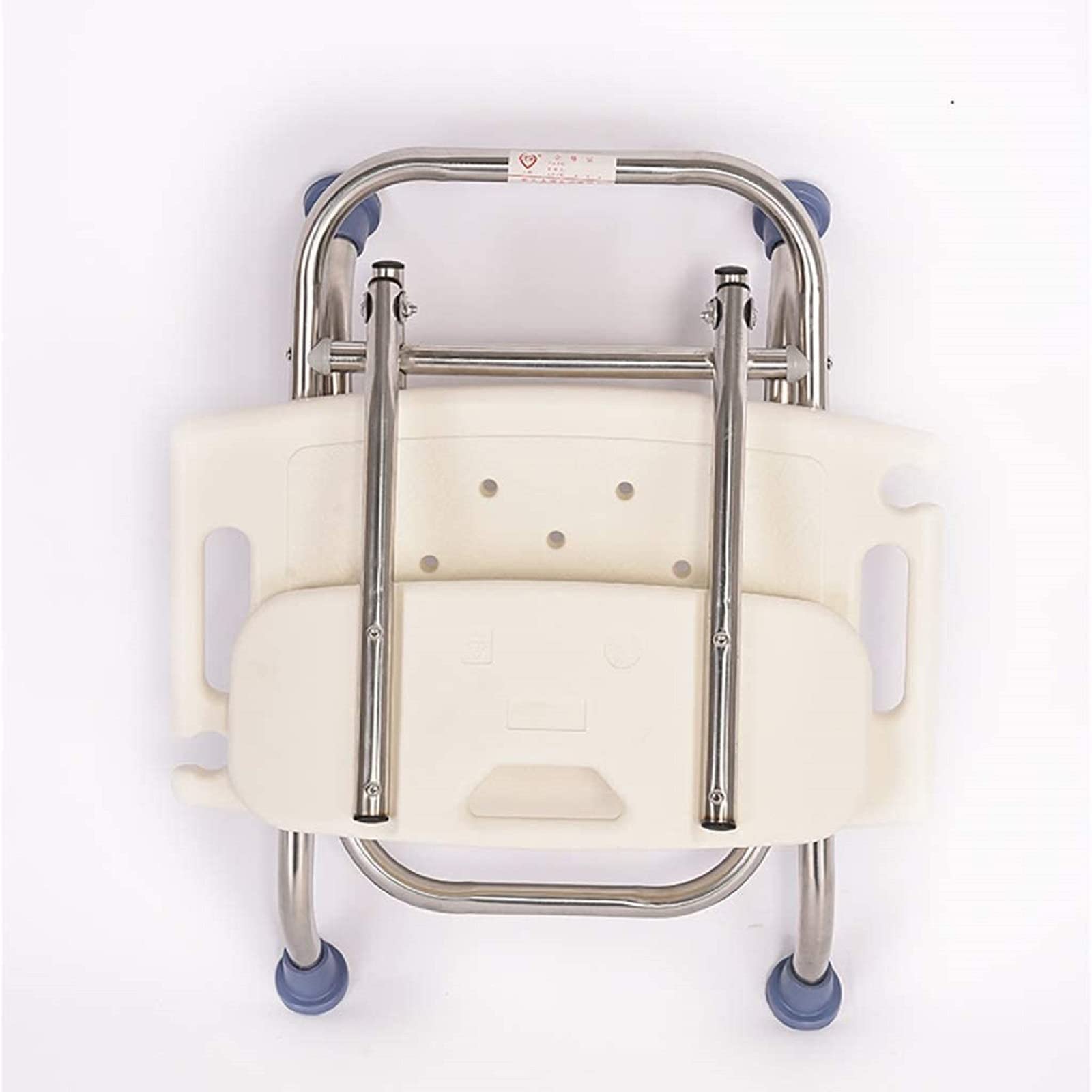 **Adjustable Folding Shower Chair with Removable Back & Arms - Lightweight Medical Spa Bathtub Seat Bench for Elderly & Disabled - Perfect for Bathroom Safety & Relaxation**