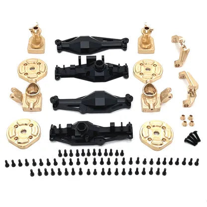 MJX Hyper Go H12Y+/H12Y RC Car Metal Upgrade Kit - Brass Parts, C Hubs & Aluminum Axles for Off-Road Racing & Bashing | High-Performance Replacement Parts for RC Enthusiasts