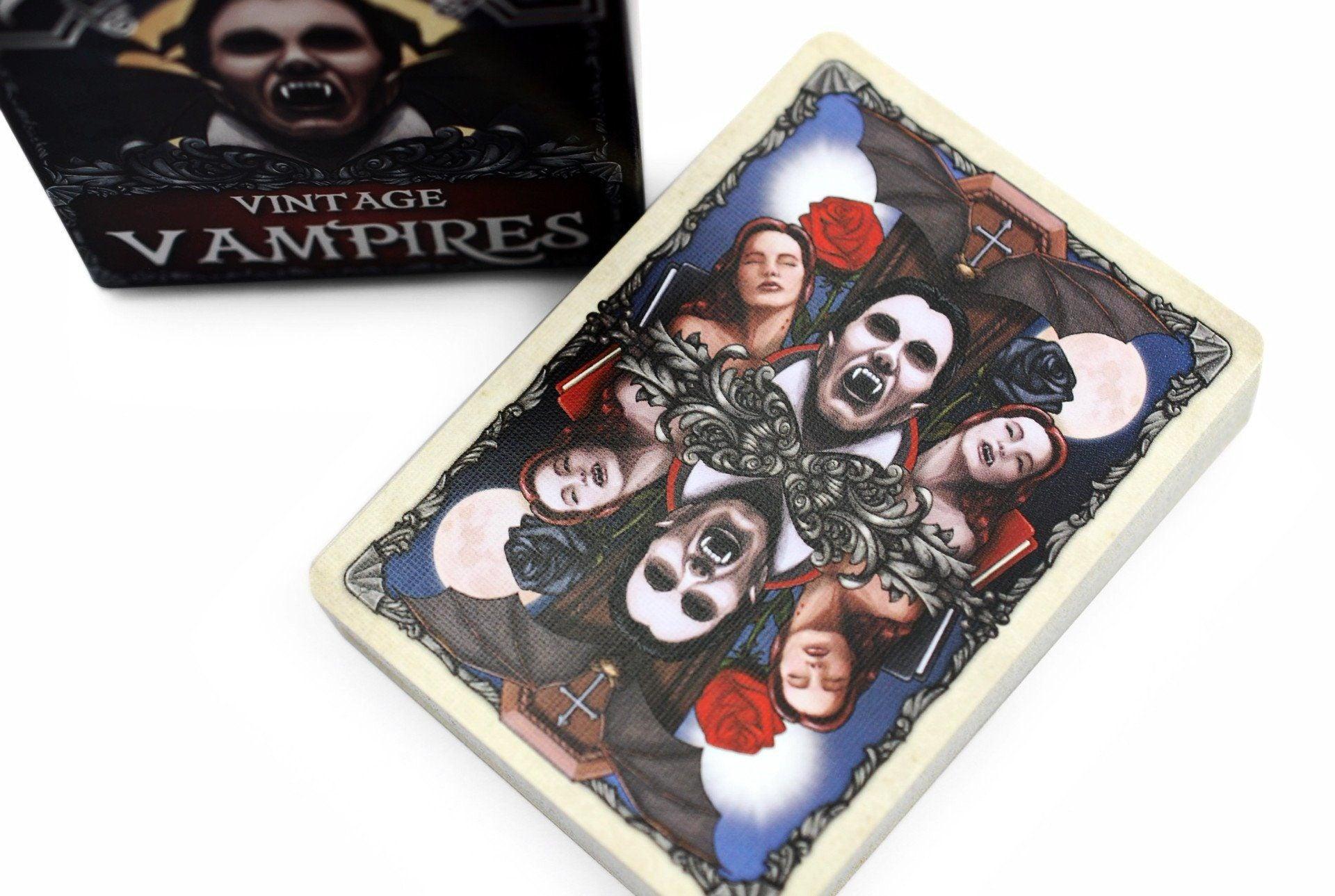 Vintage Vampire Bicycle Playing Cards - Classic Gothic Style Deck for Magic Tricks, Poker Games & Collectors | Perfect for Halloween Parties, Game Nights & Cardistry