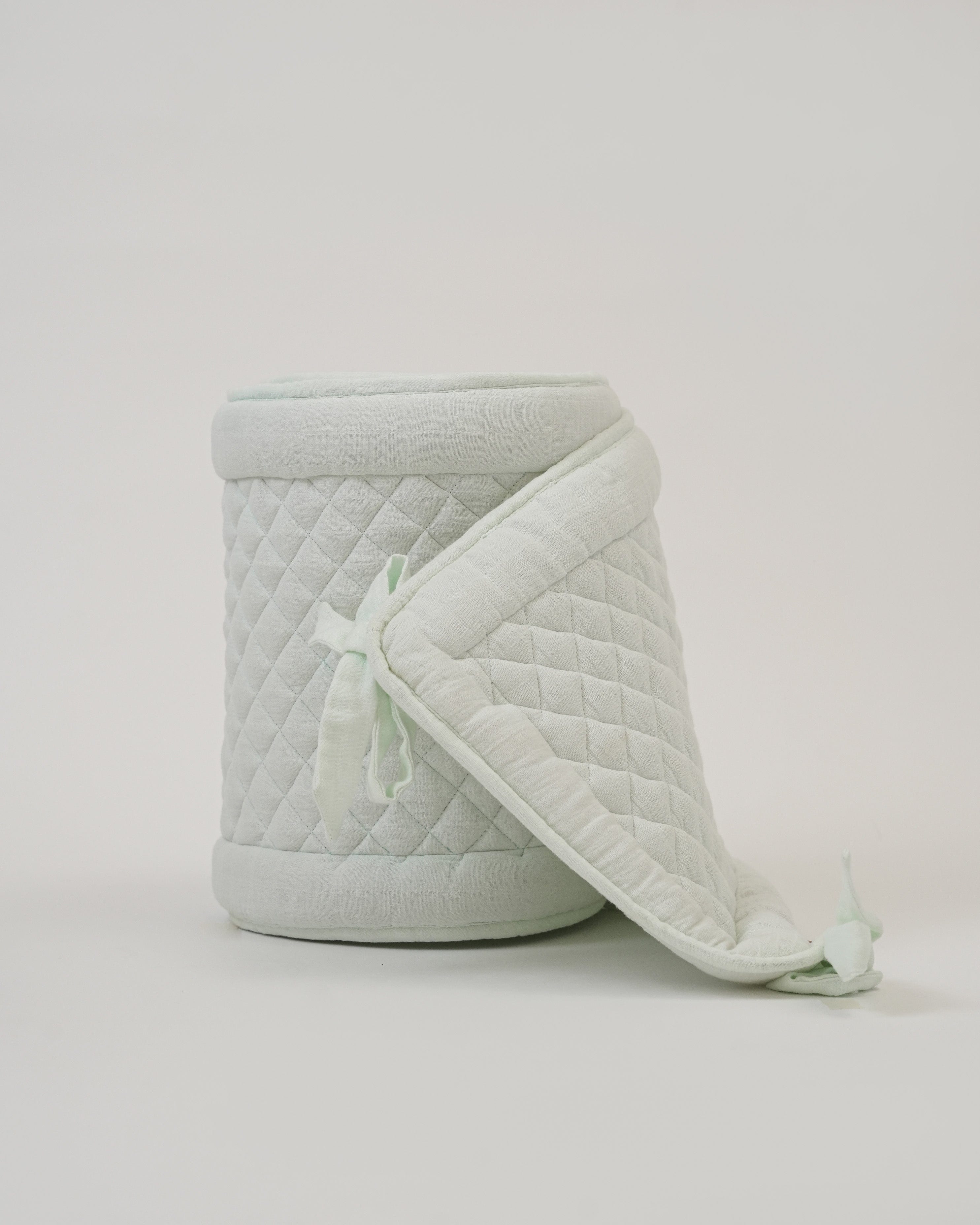 Soft Baby Cot Bumper in Mint Green - Breathable Mesh Crib Bumper for Safe & Comfortable Nursery Decor | Perfect for Newborns & Toddlers