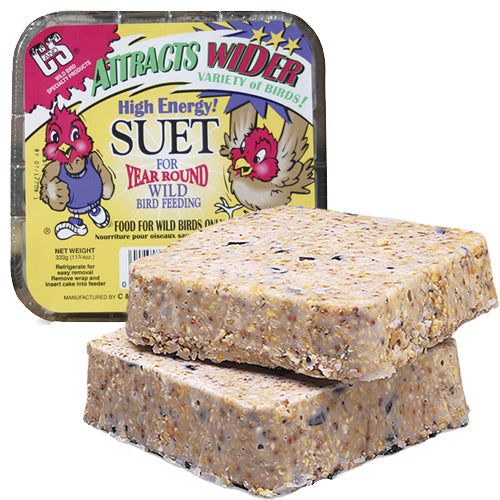 Premium High Energy Suet Cakes for Wild Birds - Nutritious Bird Food for Year-Round Feeding - Perfect for Backyard Bird Feeders & Woodpeckers