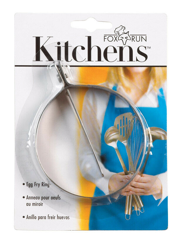 FOX RUN Stainless Steel Egg Fry Ring - Perfect for Making Round Eggs, Pancakes & Mini Cakes - Ideal for Breakfast, Brunch & Cooking at Home