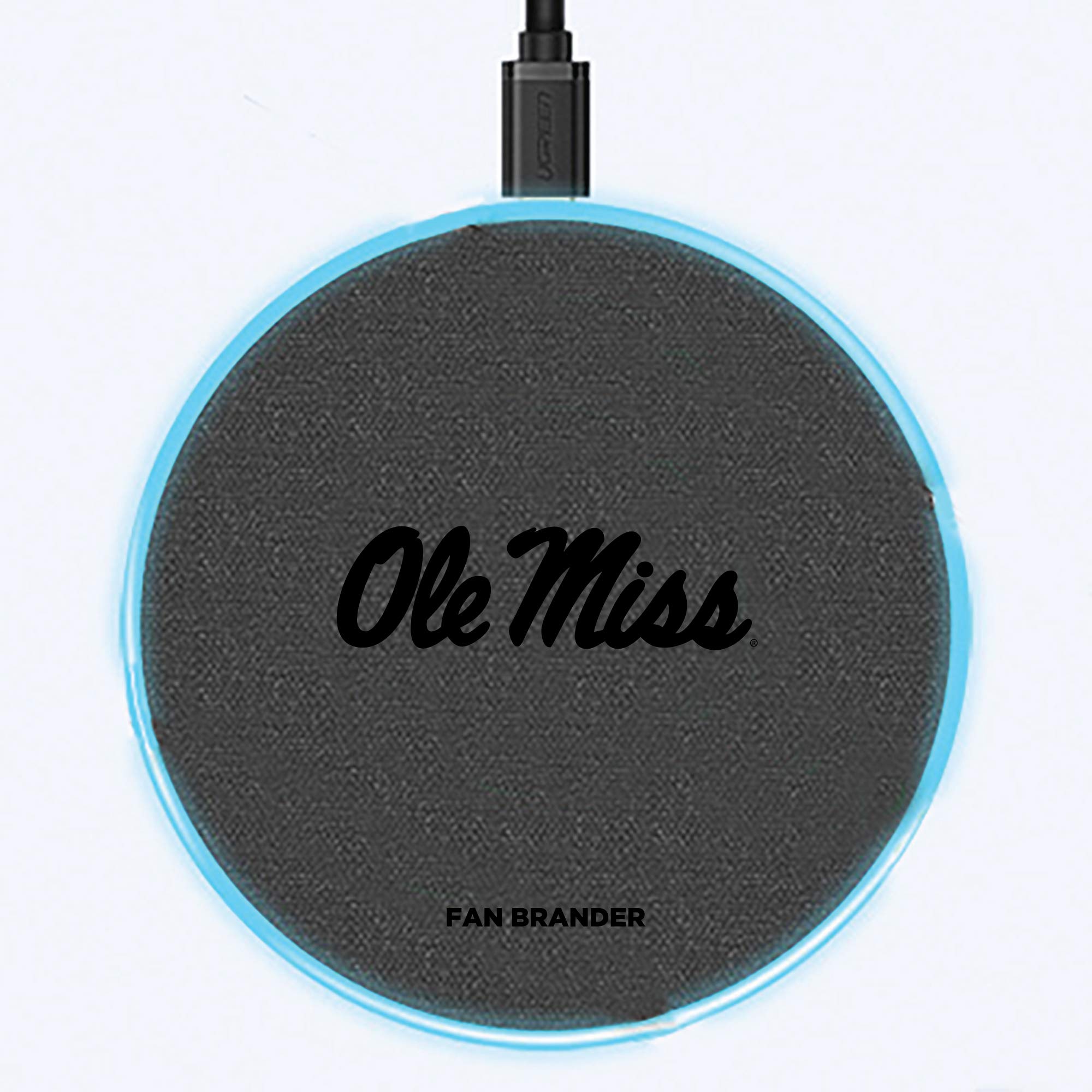 NCAA 15W Fast Wireless Charger with Custom Laser-Etched Team Logo - Compatible with iPhone, Samsung & Qi-Enabled Devices - Perfect for Home, Office & Game Day Accessories