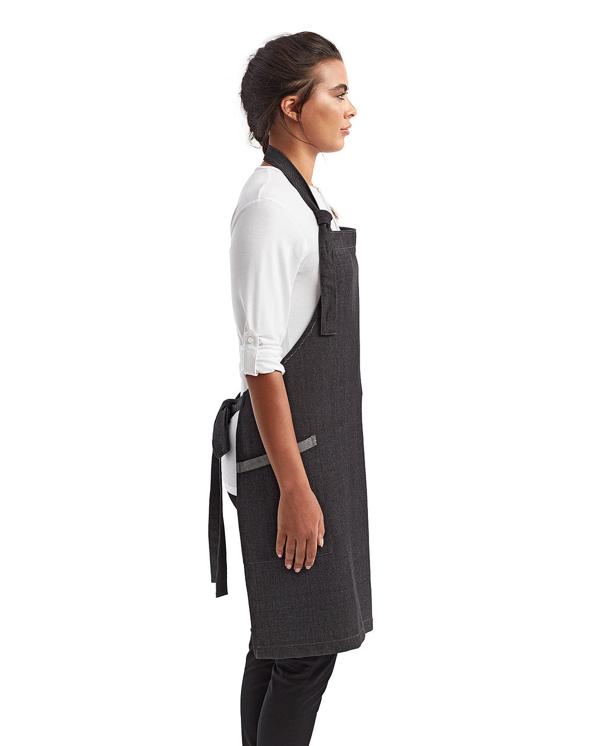 Reprime RP122 Unisex Recycled Bib Apron - Eco-Friendly Kitchen & Workshop Apron for Cooking, Gardening, DIY & Crafts | Artisan Collection by Reprime