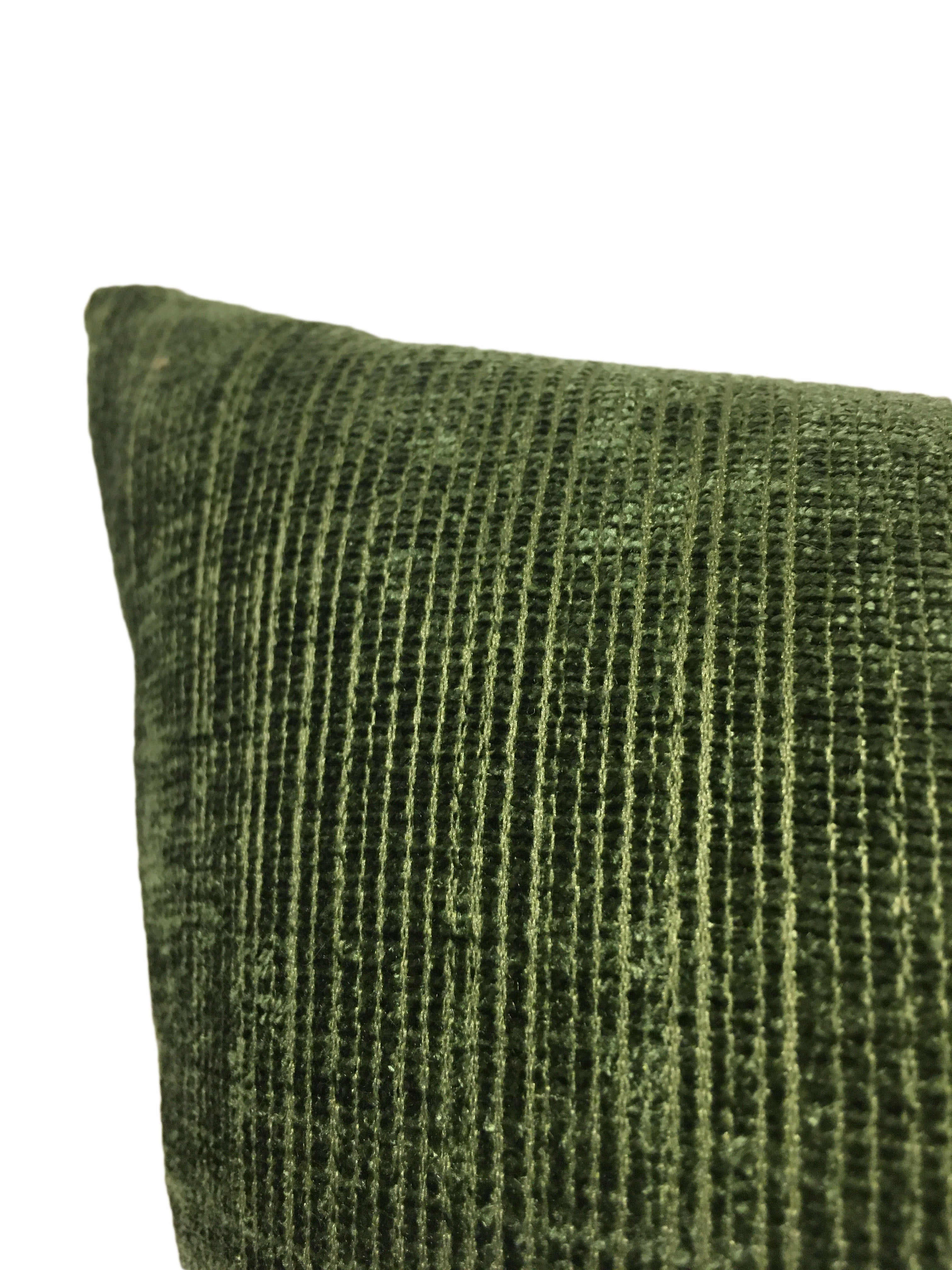 Soft Cocoon Pine Green Decorative Throw Pillow 20x20 Inches - Perfect for Sofa, Bed & Home Decor