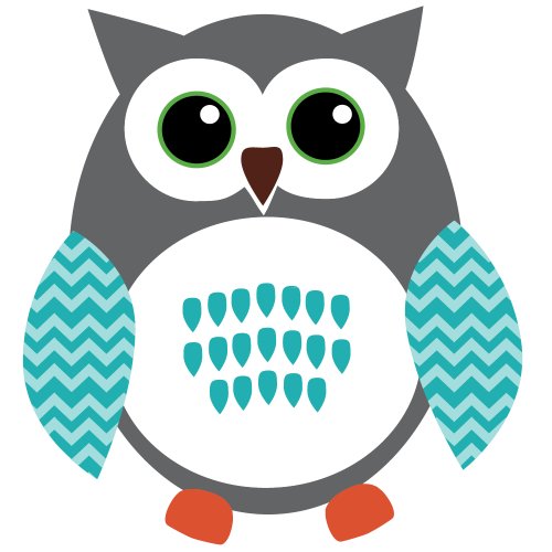 Regular Owl: Teal & Gray