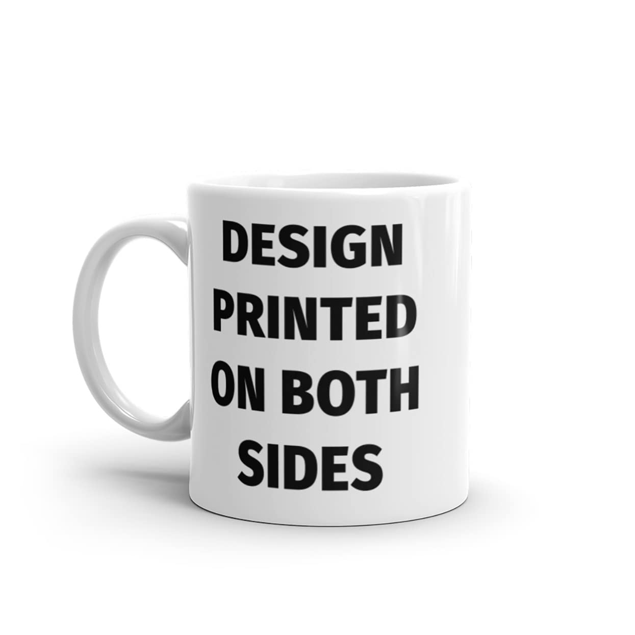 Custom Name Pug Lying Black & White Ceramic Coffee Mug 11oz - Personalized Gift for Dog Lovers, Women & Men - Perfect for Christmas, Birthday, Office Use & Home Decor
