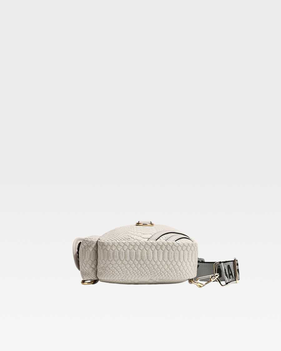 Apollo 1 Tear Drop Crossbody Bag in Grey - Stylish & Compact Shoulder Purse for Women, Perfect for Travel, Shopping & Everyday Use