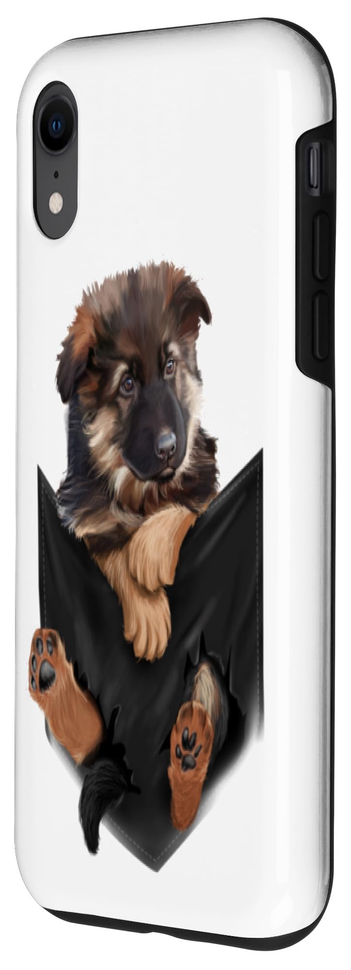 iPhone XR Case - German Shepherd Dog Brown Puppy Design | Protective Phone Cover for iPhone XR | Perfect Gift for Dog Lovers & Pet Owners | Home, Office, Travel Use