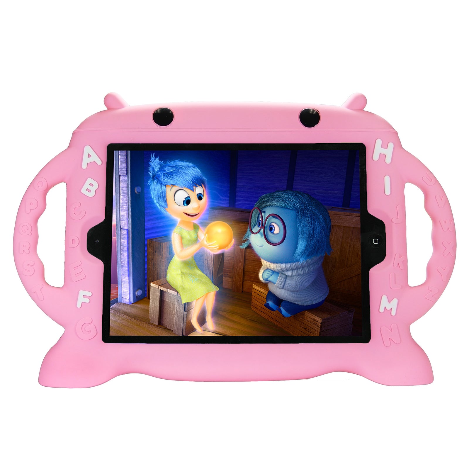 Shockproof Kids iPad Case with Handle - Compatible with iPad 2017/2018, iPad Air 1/2 & iPad Pro 9.7 - Durable Silicone Protective Cover for School, Travel & Playtime