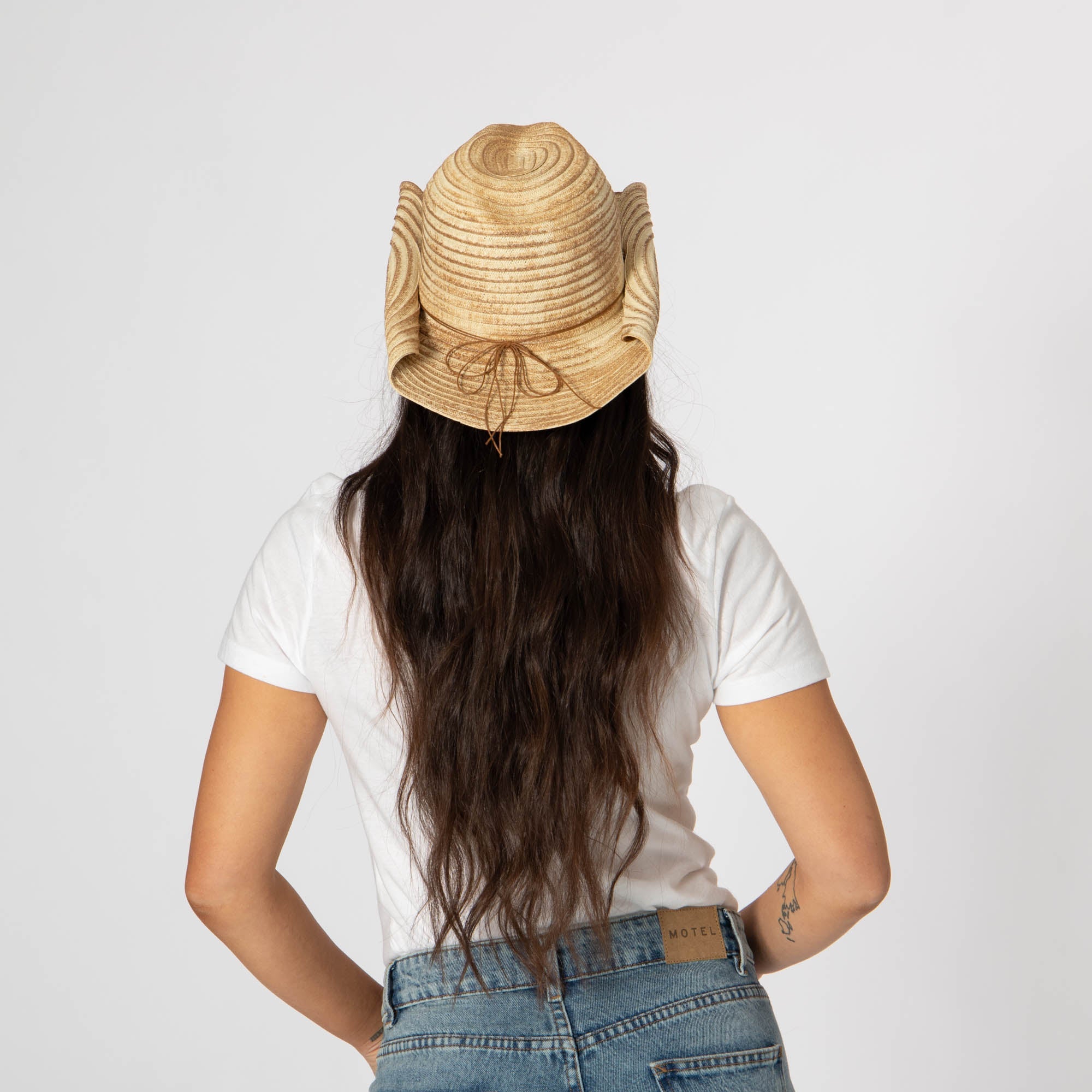 Elena Cowboy Hat with Rolled Wire Brim - Western Style Hat for Men & Women - Perfect for Rodeo, Country Music Festivals & Outdoor Adventures