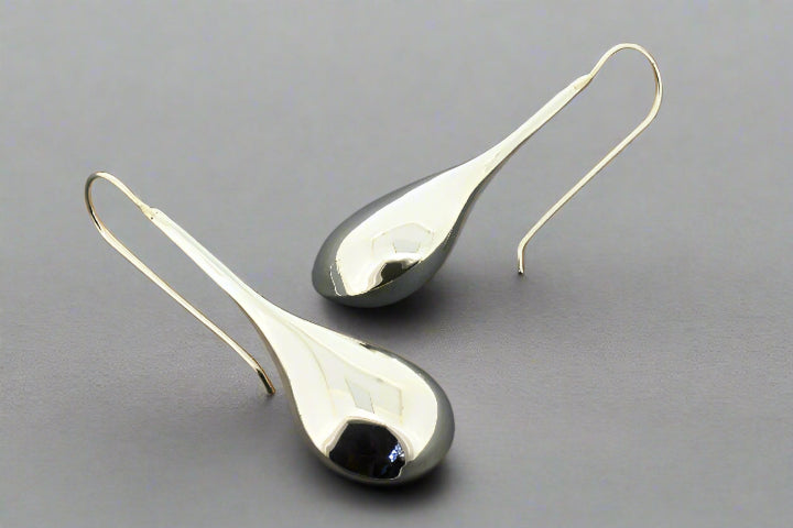 Polished La Louche Earrings for Women - Large Sterling Silver Hoop Earrings - Elegant & Hypoallergenic Jewelry for Parties, Weddings & Everyday Wear