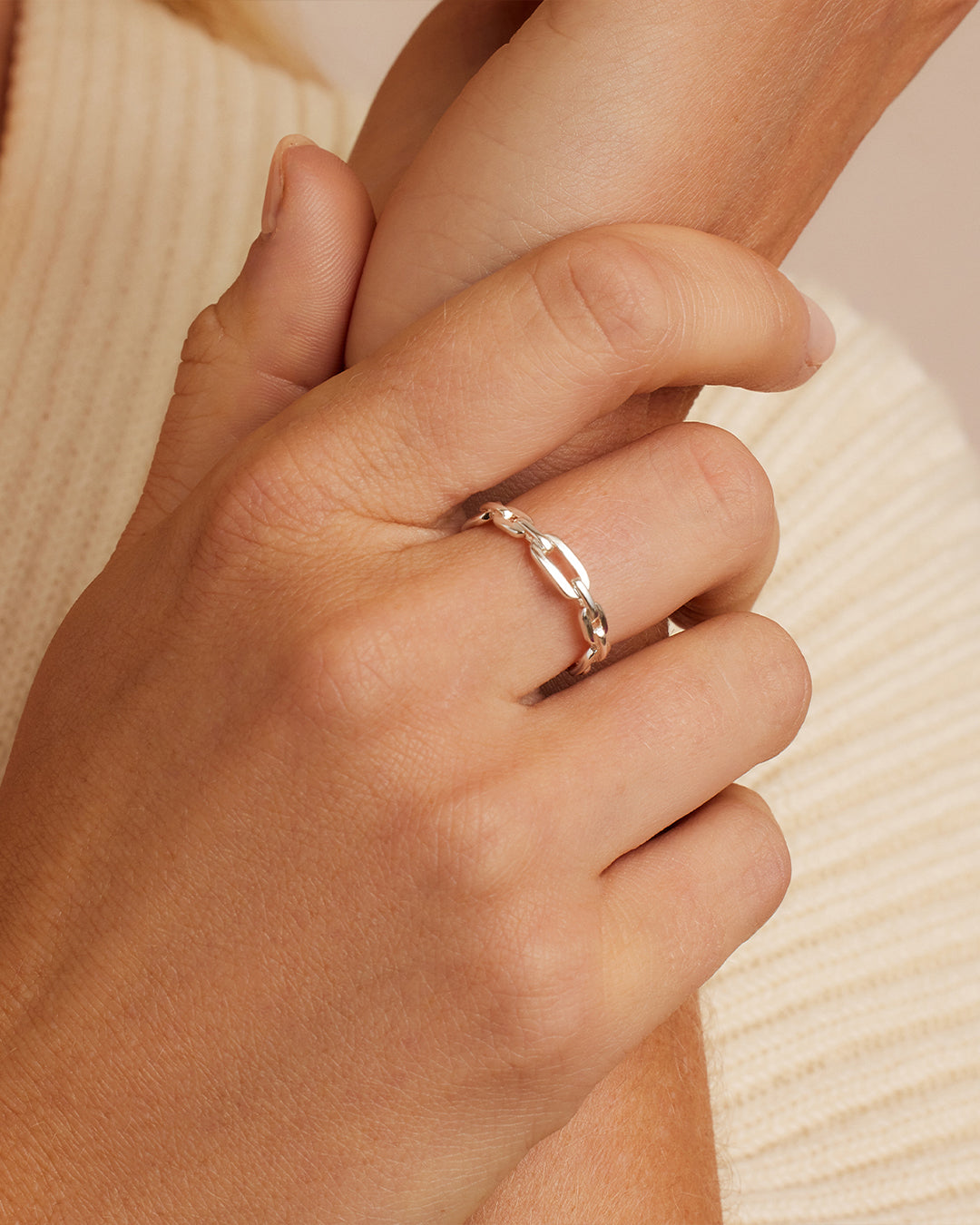 Parker Link Ring - Elegant Stainless Steel Jewelry for Women & Men - Perfect for Everyday Wear, Gifts & Special Occasions