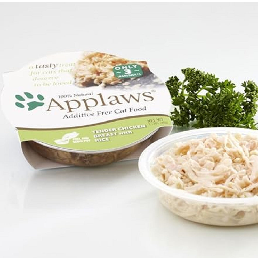 Premium Chicken Breast with Rice Cat Food - High Protein Grain-Free Wet Cat Food for Adult Cats - Perfect for Mealtime & Weight Management