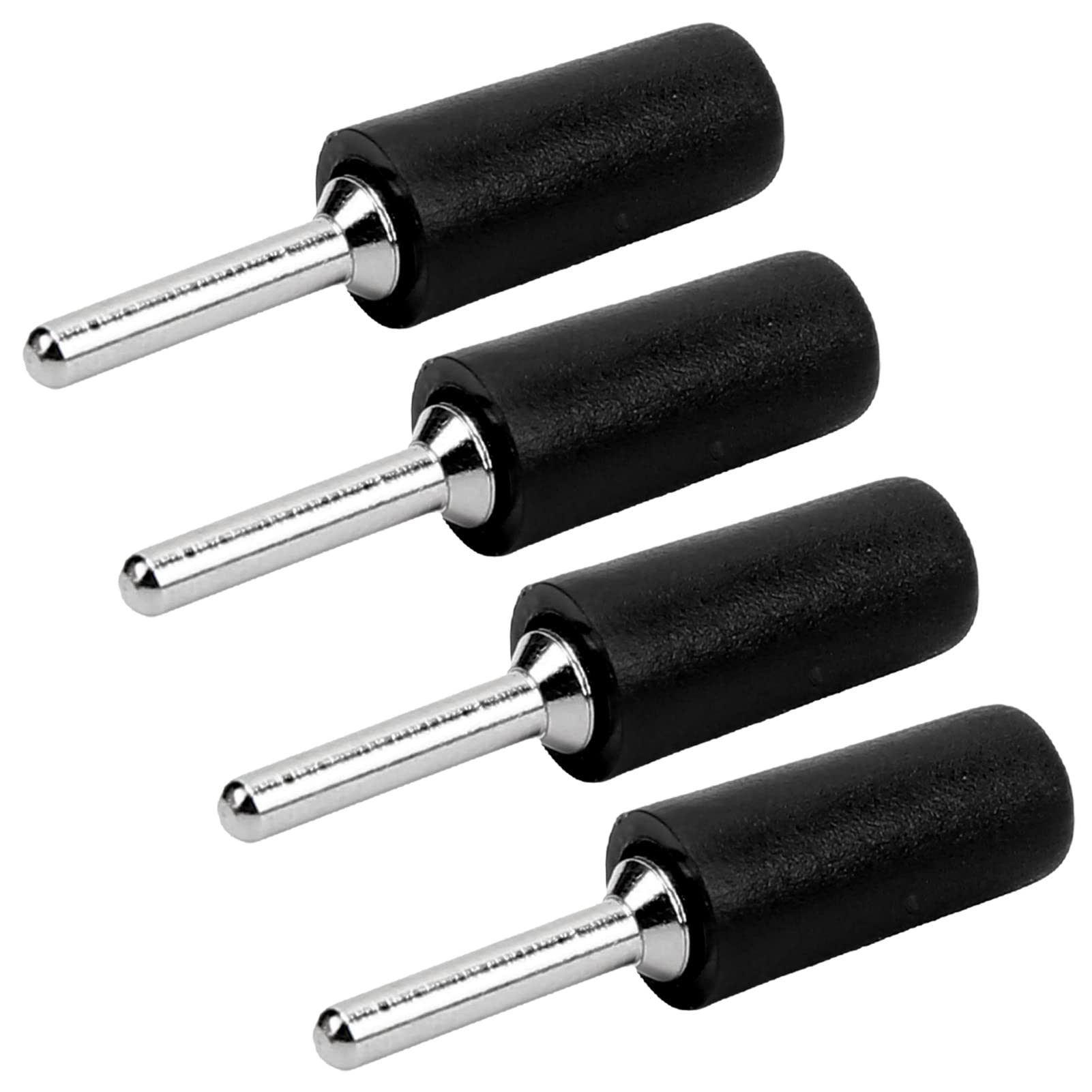 Premium 2mm Straight Nickel Plated Brass Banana Plug - Tgoon Jack Cable Connector for Audio Speakers | Wear-Resistant Male Plug (Black) | Perfect for Home Theater, Studio Equipment & DIY Audio Projects