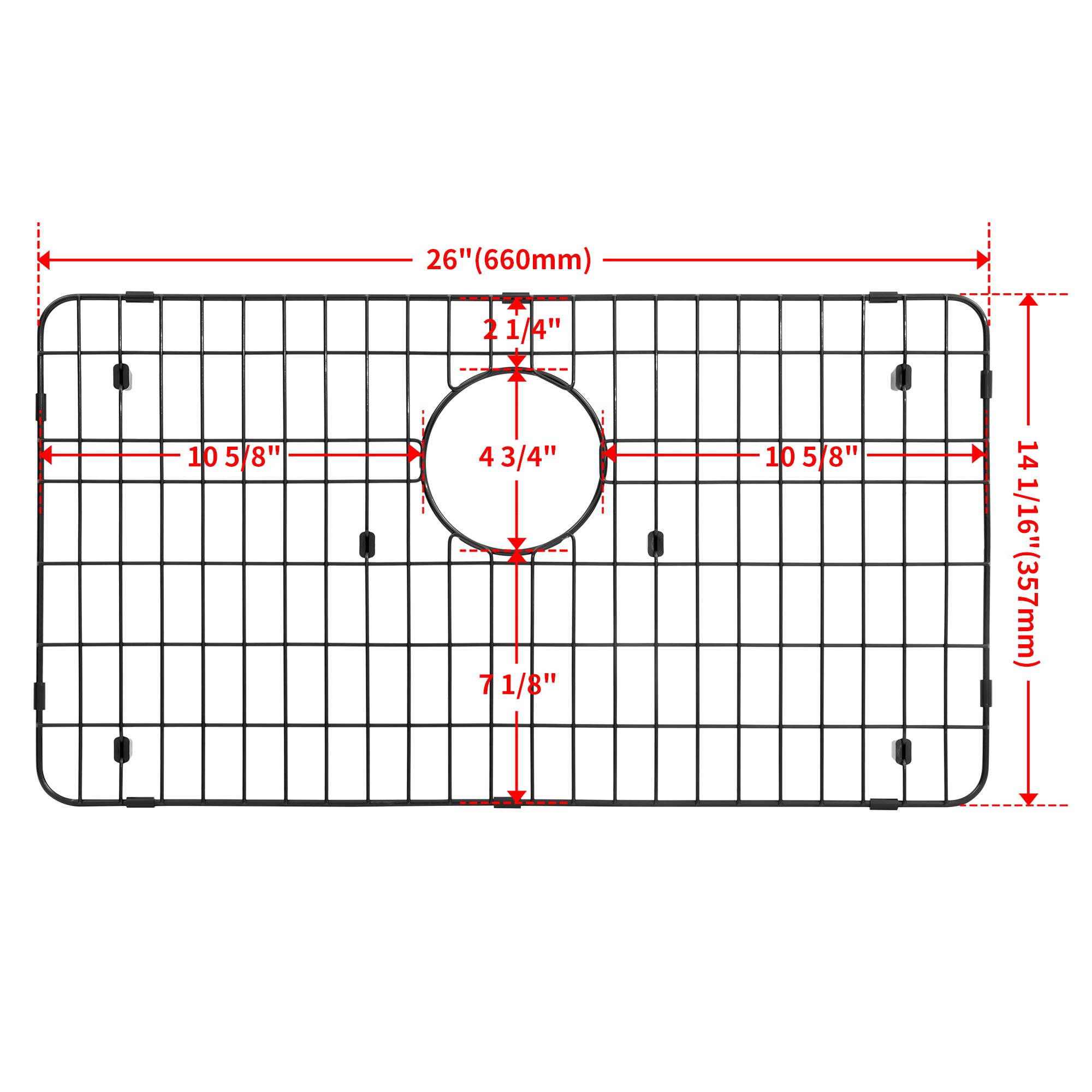 Stainless Steel Kitchen Sink Grid Protector - 26