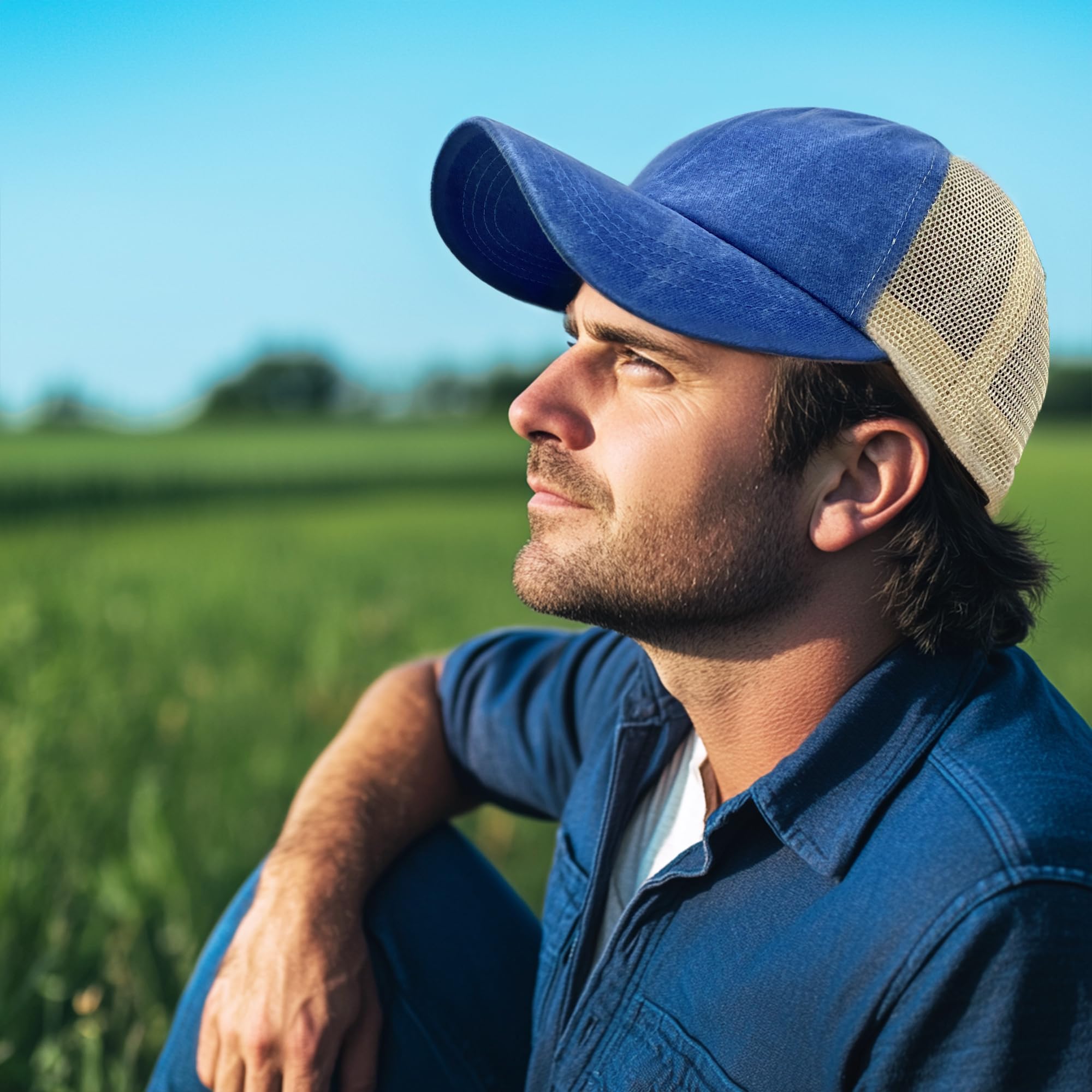 Breathable Mesh Baseball Cap for Men & Women - CLAPE Summer Trucker Hat with Quick Dry Technology - Ideal for Golf, Running, Outdoor Sports & Casual Wear