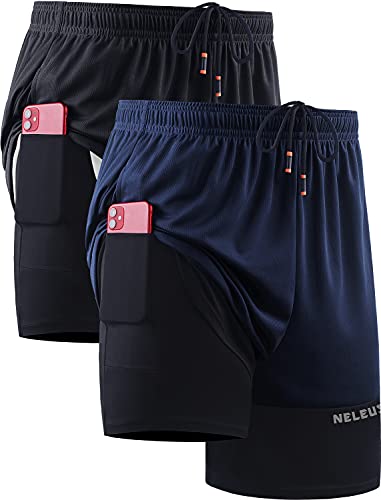 6094# Black/Navy Blue,2 Pack