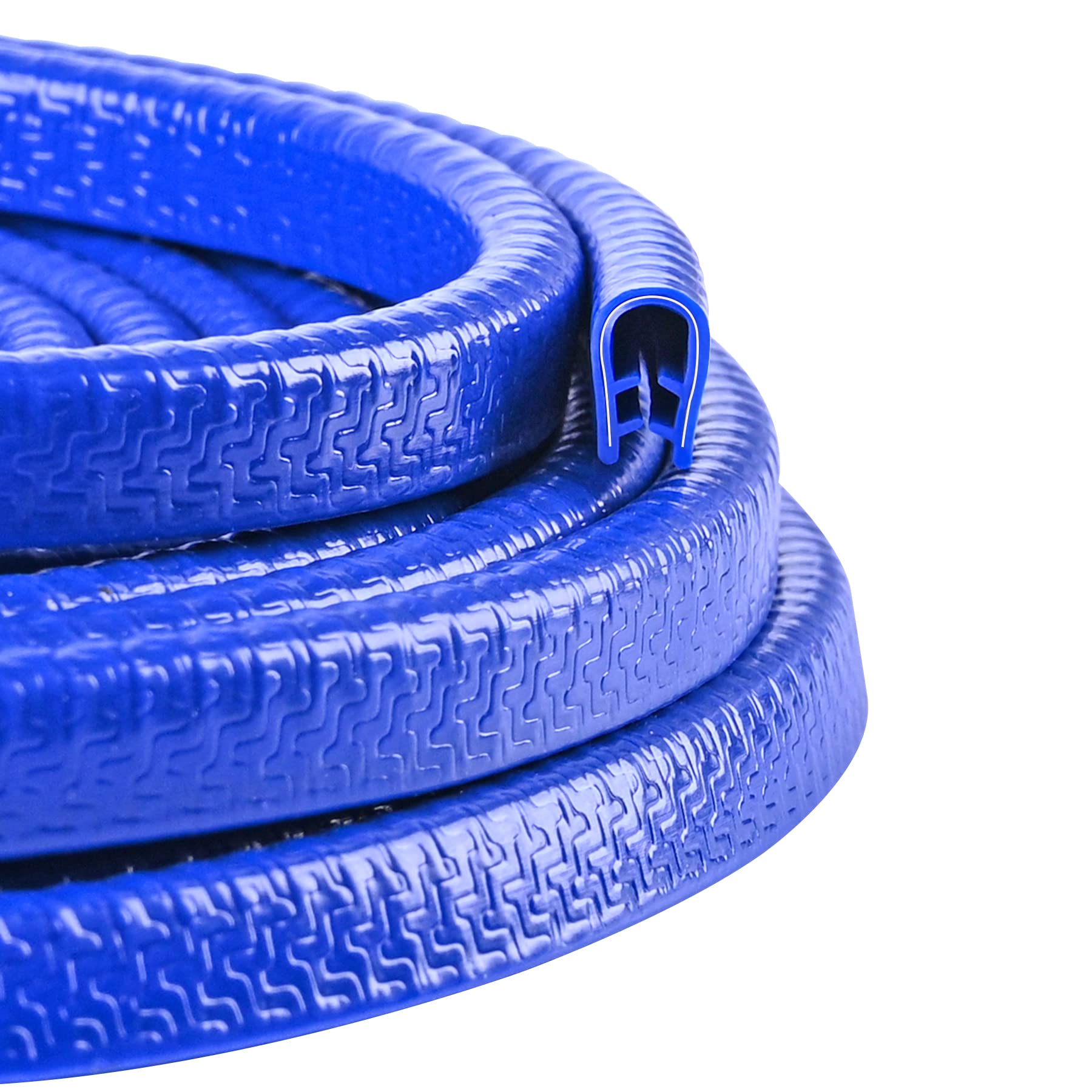 **CloudBuyer 33Ft (10M) Universal Car Door Edge Guards - U Shape Rubber Edge Trim for Door Protection, No Glue Needed (Fits Most Cars, Blue) - Prevent Scratches & Dents in Parking Lots & Tight Spaces**