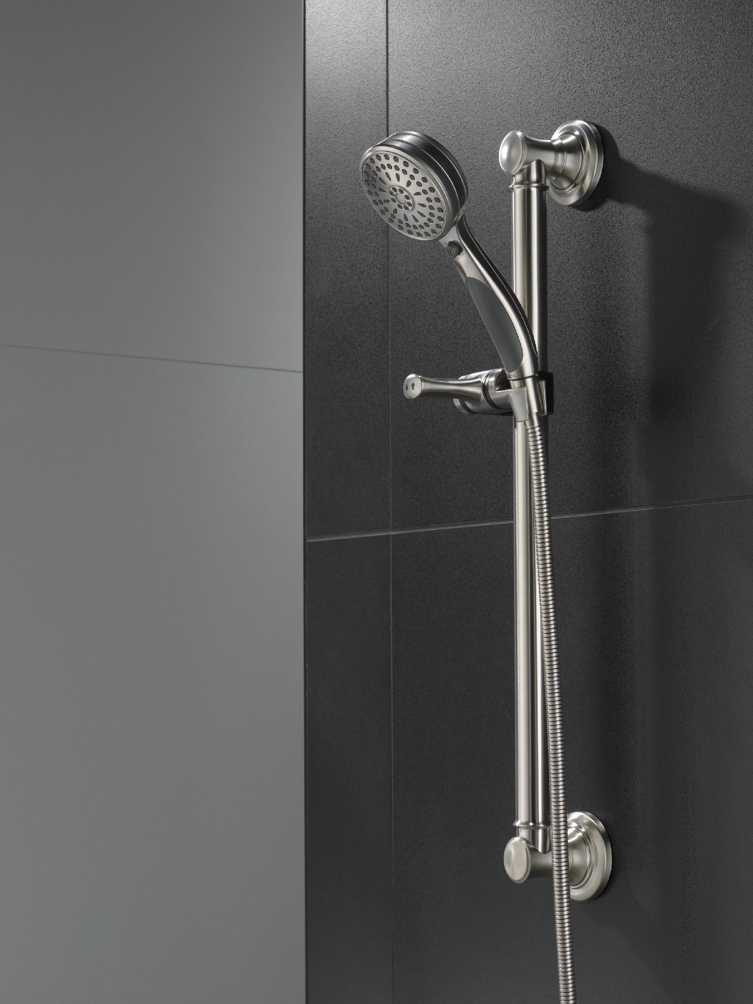 ActivTouch 9-Setting Hand Shower with Slide Bar - Stainless Steel 51900 SS Delta - Perfect for Bathroom, Spa, and Relaxation at Home