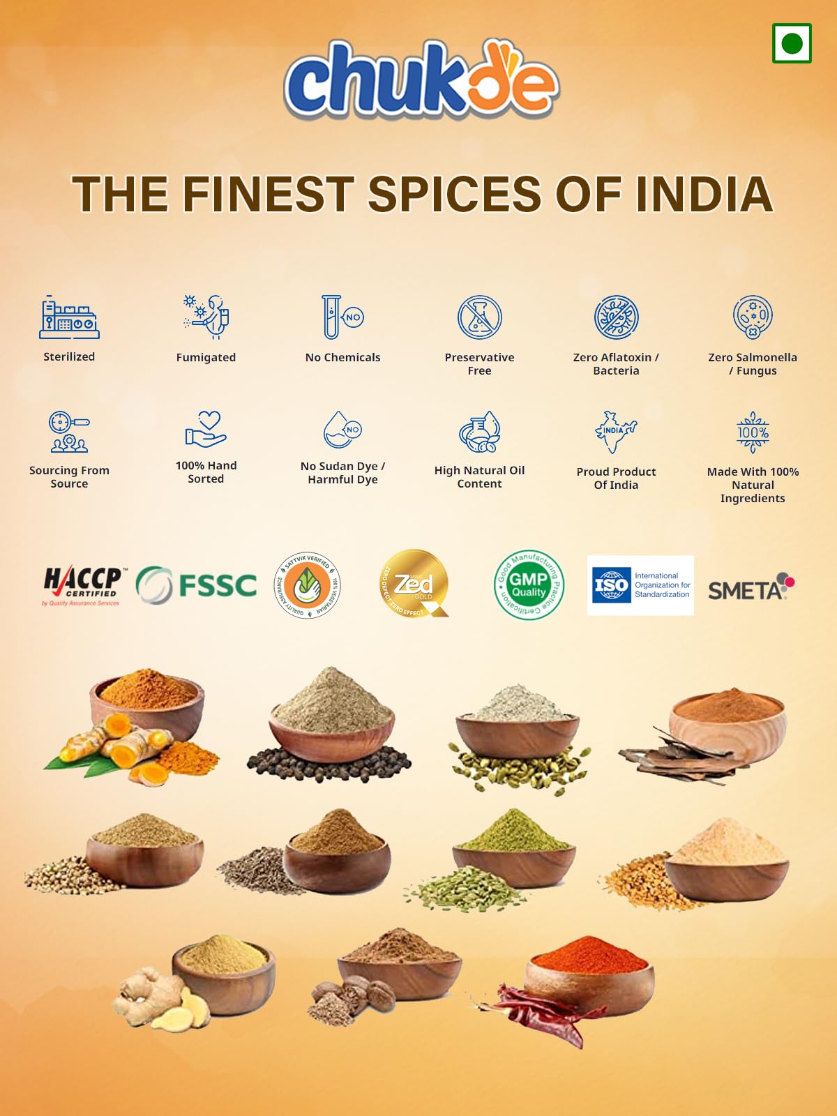 Organic Chukde Jeera Powder (Cumin Powder) - 100g | Premium Ground Cumin Spice for Indian Cooking | Perfect for Curries, Biryani, Dal, Grilled Meats & Snacks | Vegan & Gluten-Free | Great for Home Chefs & Meal Prep
