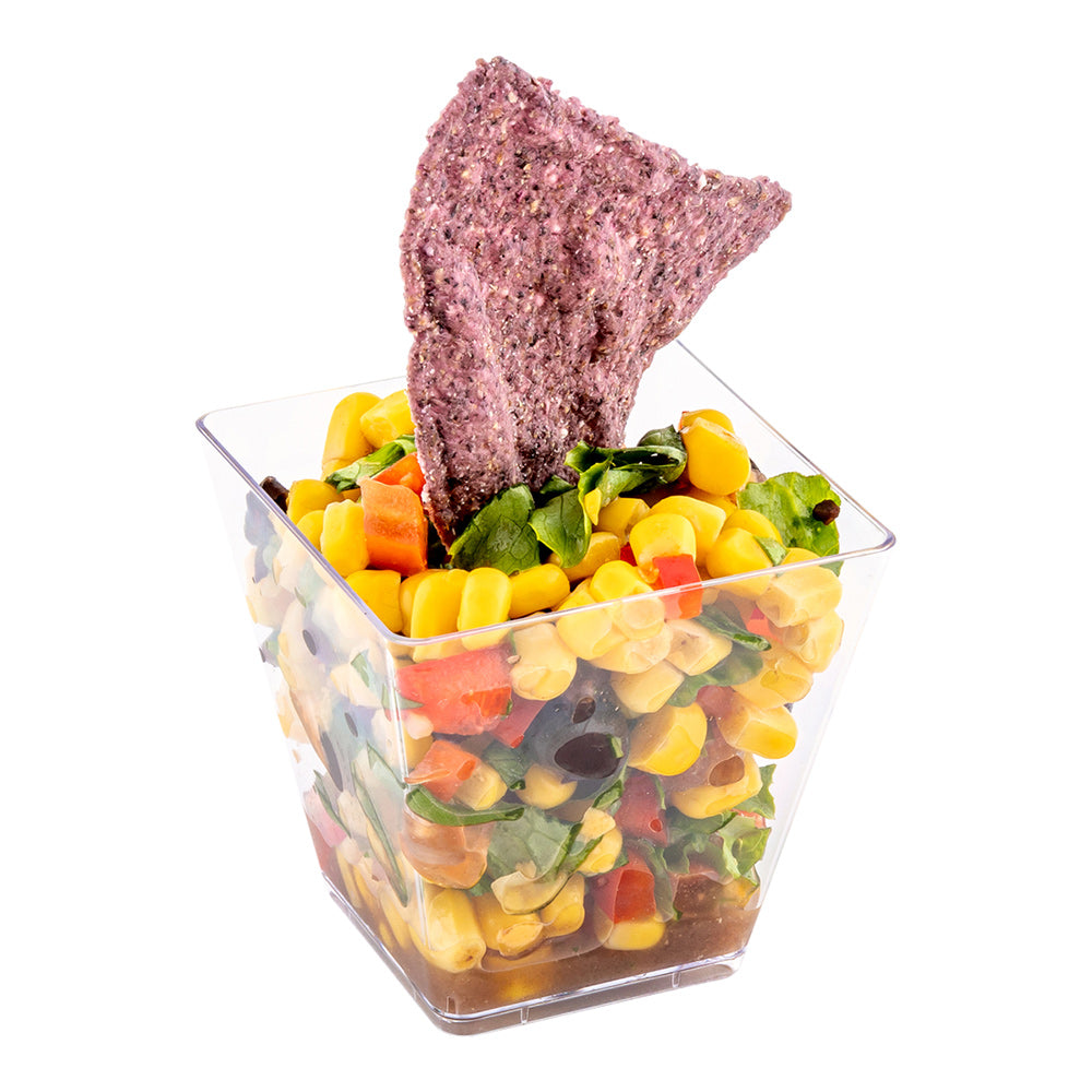 5 oz Square Clear Plastic Medium Kova Cups - 2.5