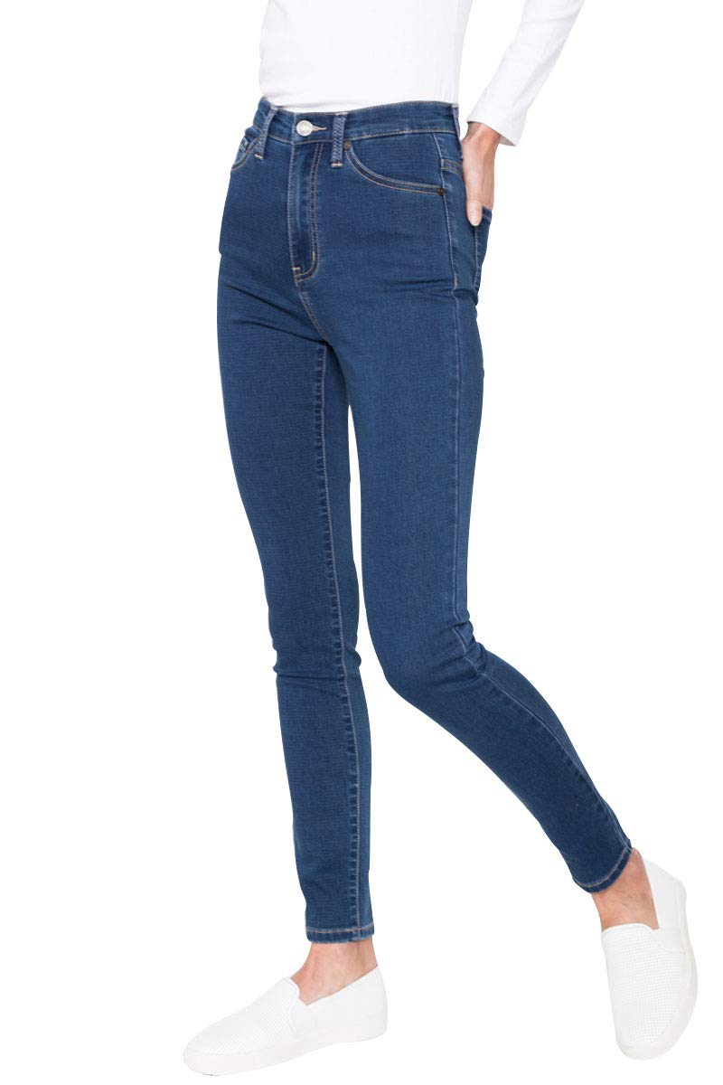 Kan Can Women's Super High Rise Super Skinny Jeans - KC5002 - Size M (9/28) - Stretch Denim Pants for Casual Wear & Night Out
