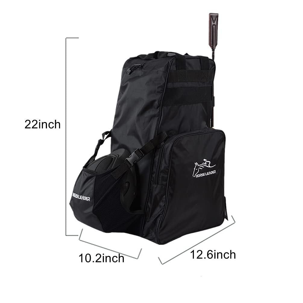 UNISTRENGH Professional Equestrian Riding Boot Bag - Large Waterproof Horse Riding Boot Carrier for English Tall Boots | Perfect for Horse Shows, Training & Stable Storage