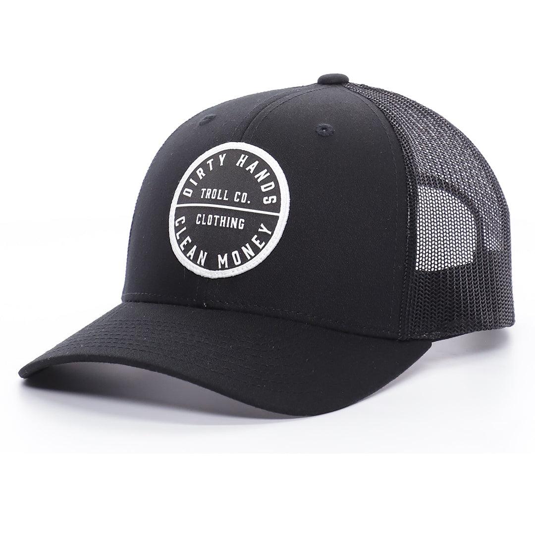 360 DHCM Curved Brim Baseball Cap - Black Adjustable Snapback Hat for Men & Women | Perfect for Outdoor Sports, Running, Hiking and Casual Wear