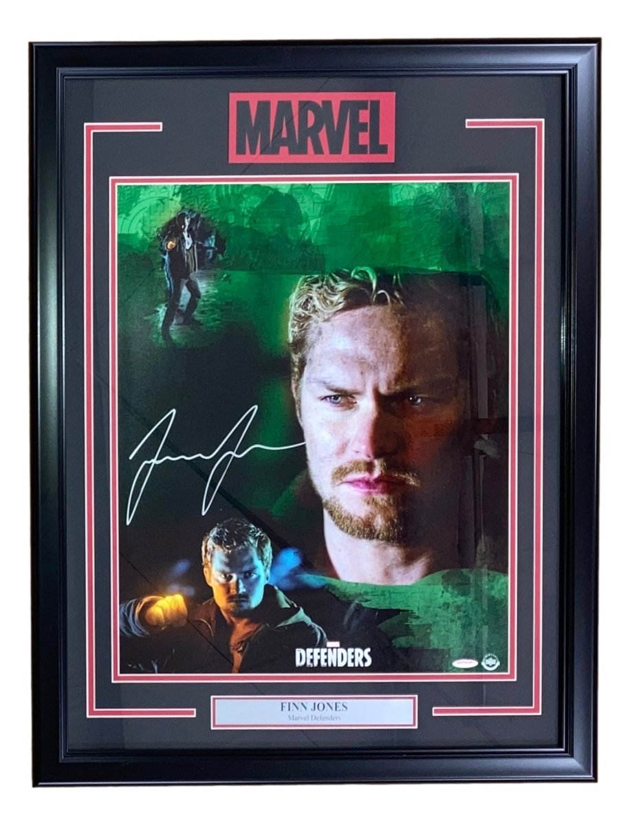 Finn Jones Signed Framed 16x20 Marvel Defenders Photo - UDA Authenticated Collectible for Marvel Fans & Home Theater Decor
