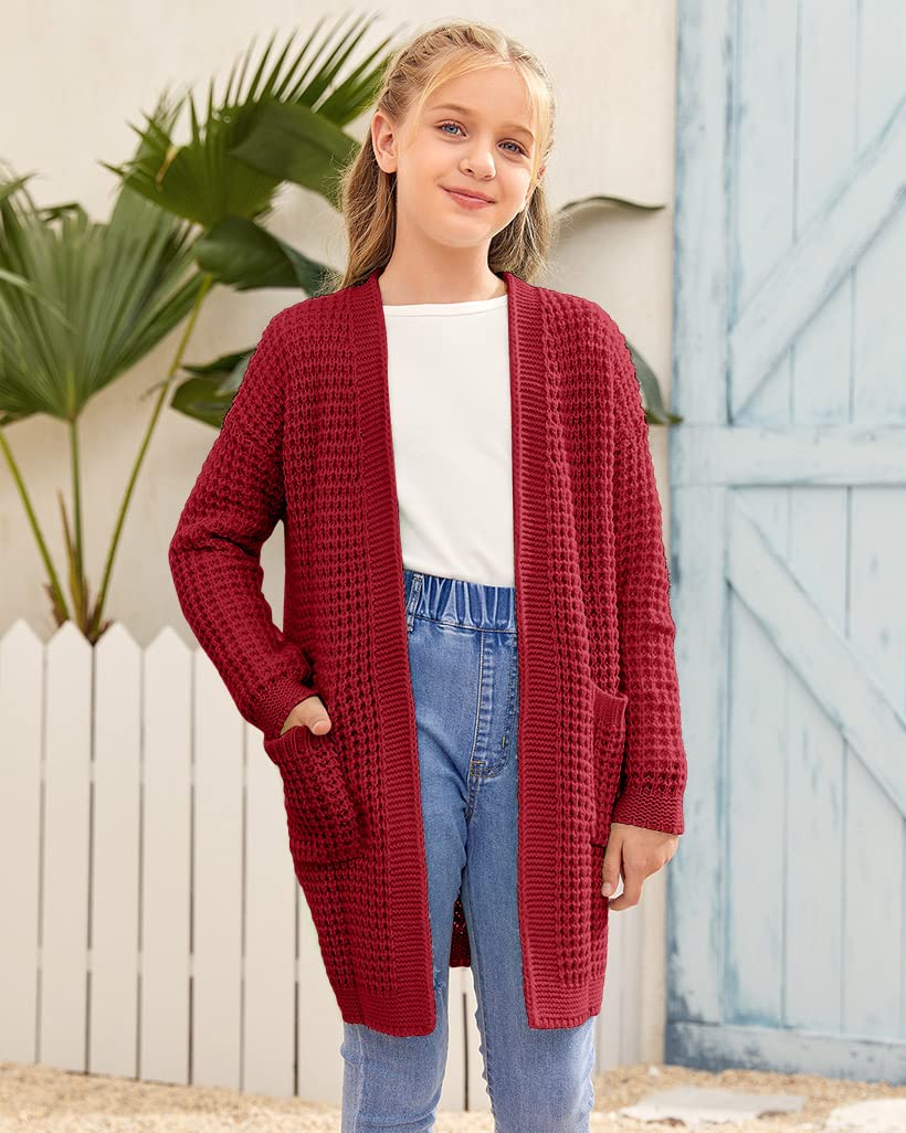 SySea Women's Batwing Long Sleeve Open Front Cardigan - Chunky Knit Sweater Coat with Pockets | Cozy Fall Winter Fashion for Casual Outfits & Layering