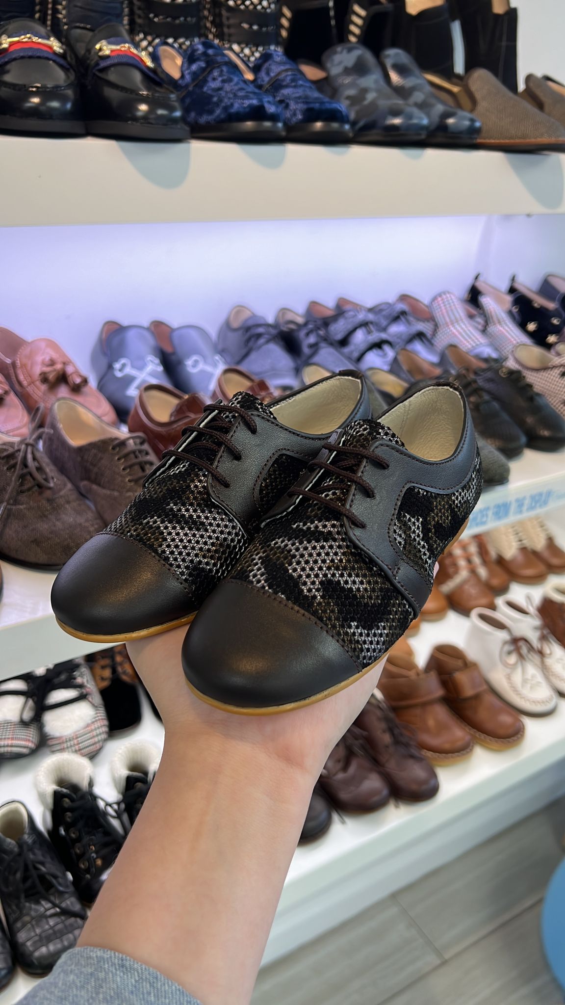 Sonatina Moca Camo Captoe Derby Shoes for Men - Stylish & Comfortable Casual & Dress Wear - Perfect for Office, Business, Wedding & Outdoor Activities