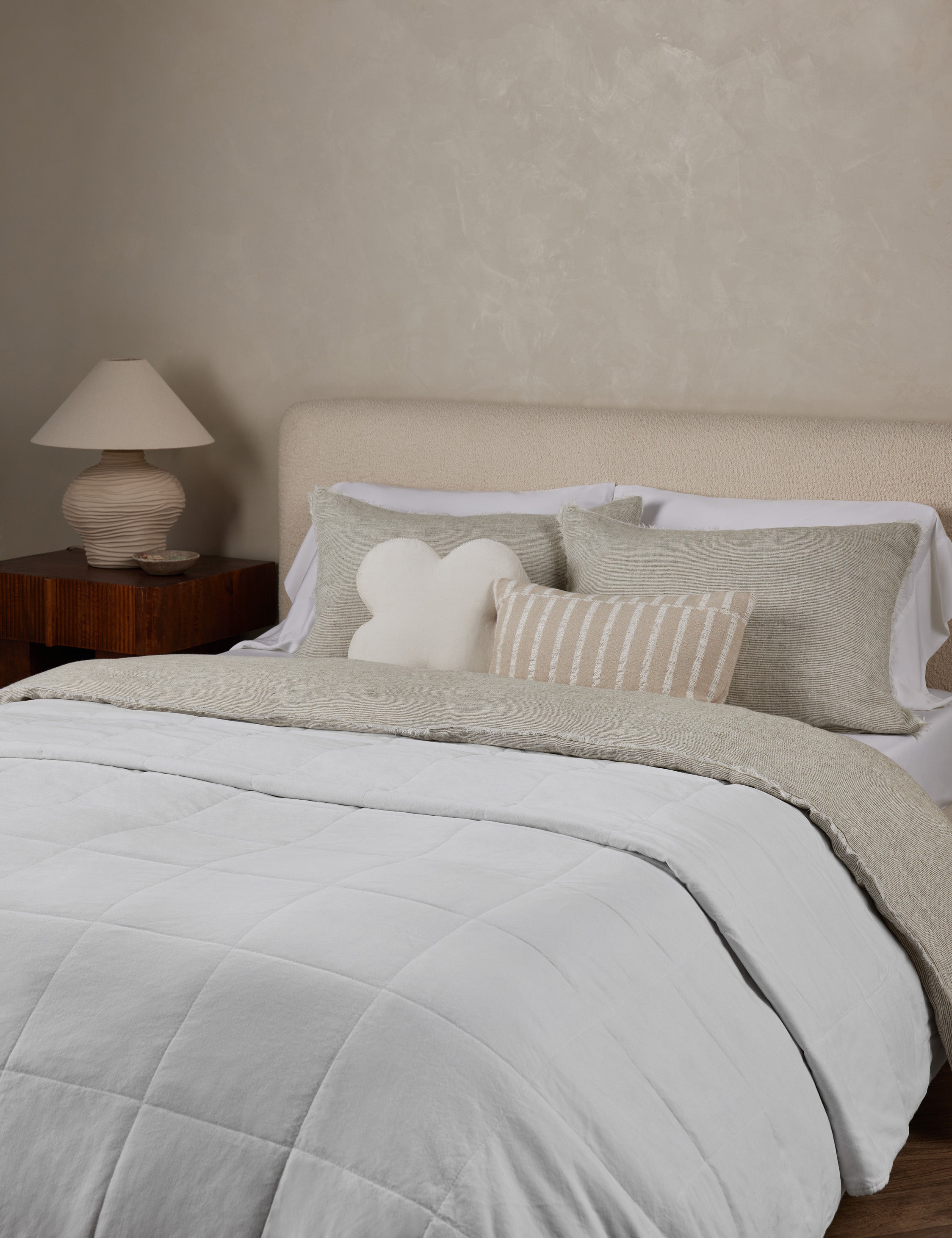 Luxury Amsterdam Cotton Velvet Coverlet - Soft & Breathable Bedspread by Pom Pom at Home - Perfect for Master Bedroom, Guest Room & Cozy Home Decor