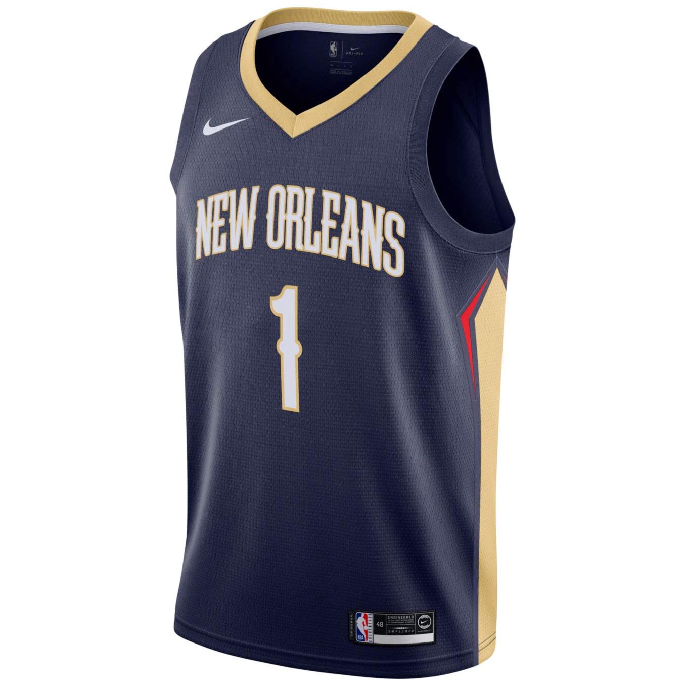 Nike Zion Williamson New Orleans Pelicans Icon Edition Swingman Jersey - Navy Blue | Authentic NBA Basketball Jersey for Men | Perfect for Games, Fan Events & Sports Collectibles