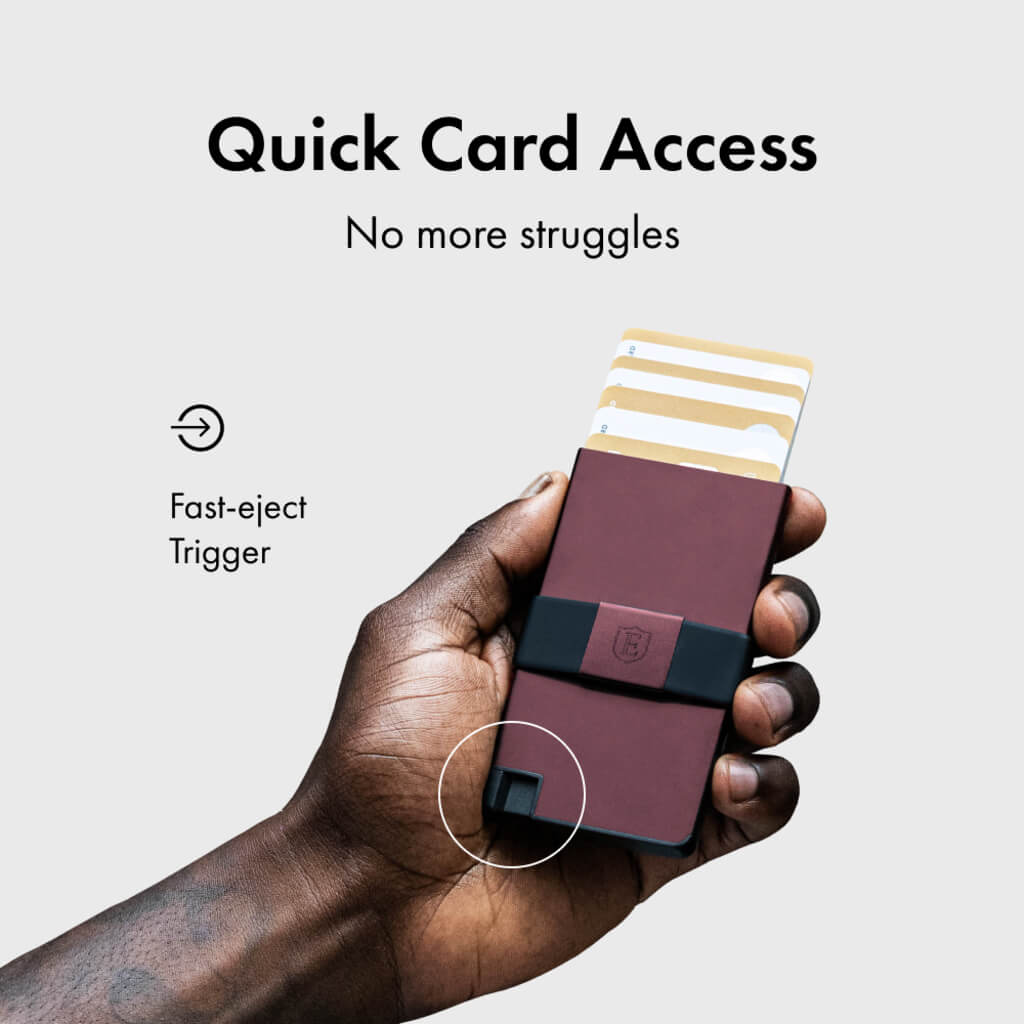 Ekster Pro RFID Blocking Aluminum Card Holder - Slim Minimalist Wallet for Men & Women - Perfect for Travel, Business & Everyday Carry