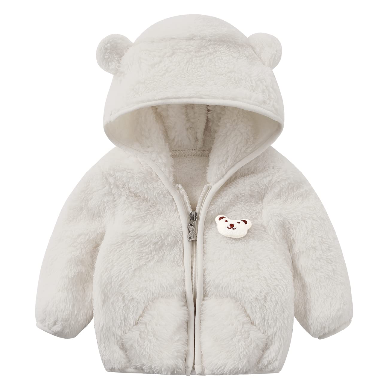 Baby Boys & Girls Fleece Jacket - Winter Coat for Toddlers & Kids - Warm & Cozy Sweater for Outdoor Play & Cold Weather