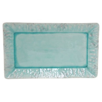Handcrafted Blue Madeira Rectangular Serving Platter - Perfect for Charcuterie, Cheese Boards & Party Appetizers