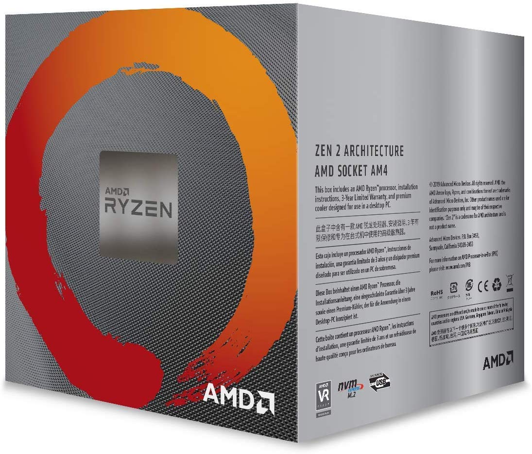 AMD Ryzen 5 3600X 6-Core 12-Thread Unlocked Desktop Processor with Wraith Spire Cooler - High Performance Gaming & Streaming CPU for PC Builders and Content Creators