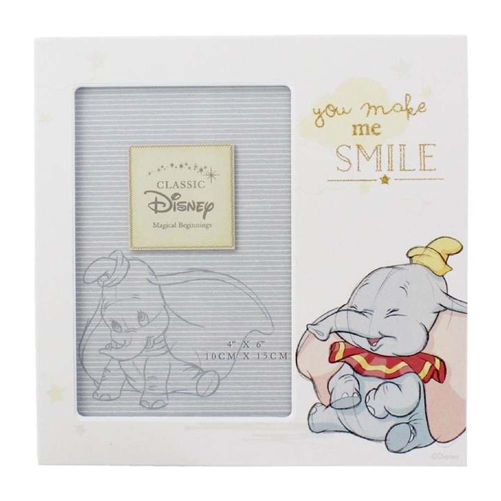 Disney Dumbo 6'' x 4'' Photo Frame - Magical Beginnings Collection - Perfect for Baby Nursery, Kids Room Decor & Disney Themed Gifts
