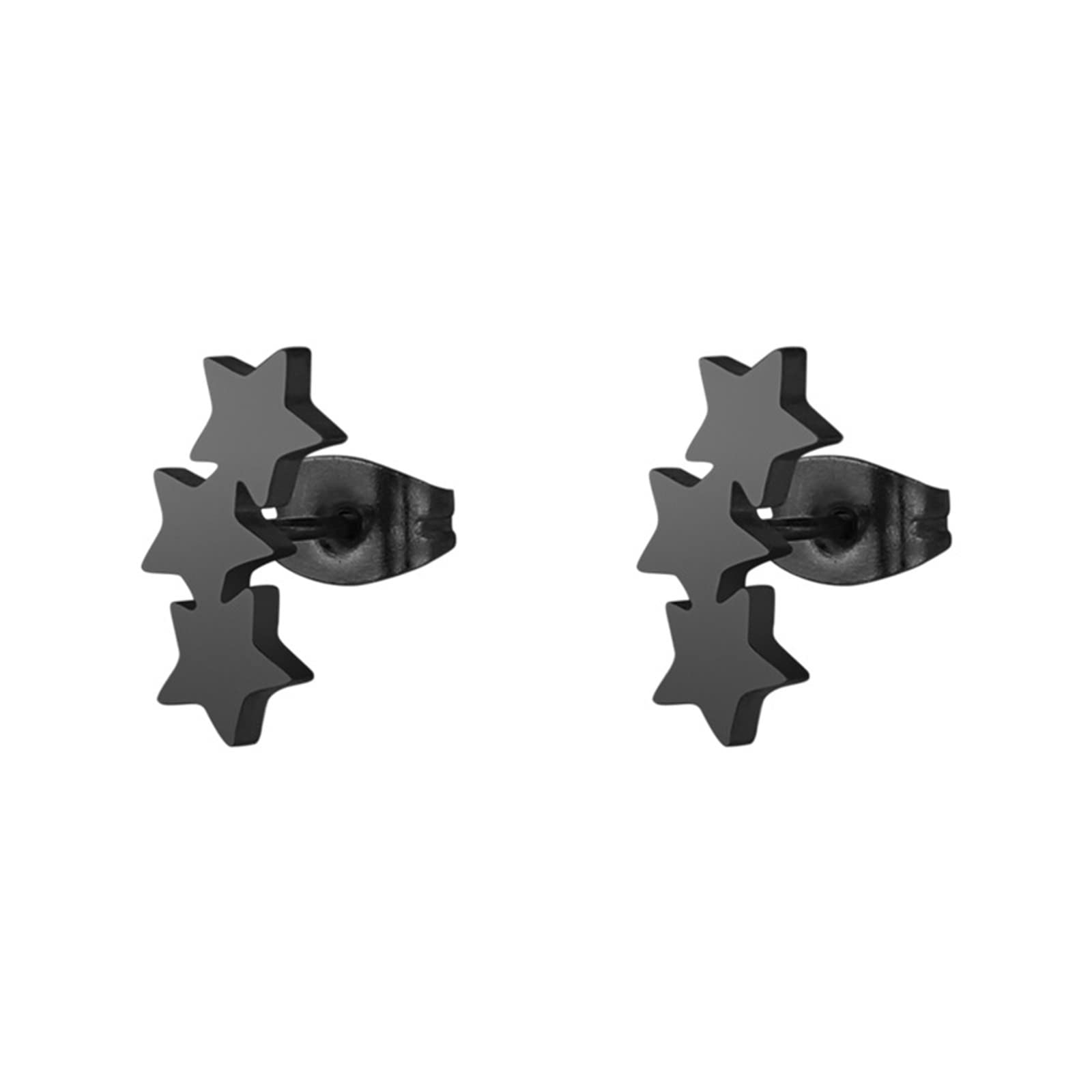 Musihy Stainless Steel Stud Earrings for Women - Fashion Jewelry with Multi-Star Design | Perfect for Daily Wear, Parties & Gifts