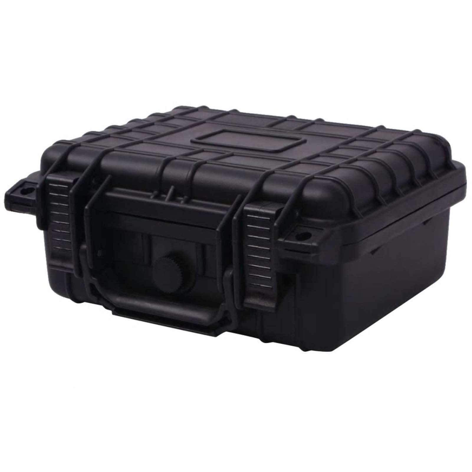 Festnight Waterproof Hard Protective Case for Cameras & Electronics - Durable Shockproof Storage with 3 Customizable Foam Inserts (Black) - Perfect for Travel, Outdoor Adventures & Equipment Protection