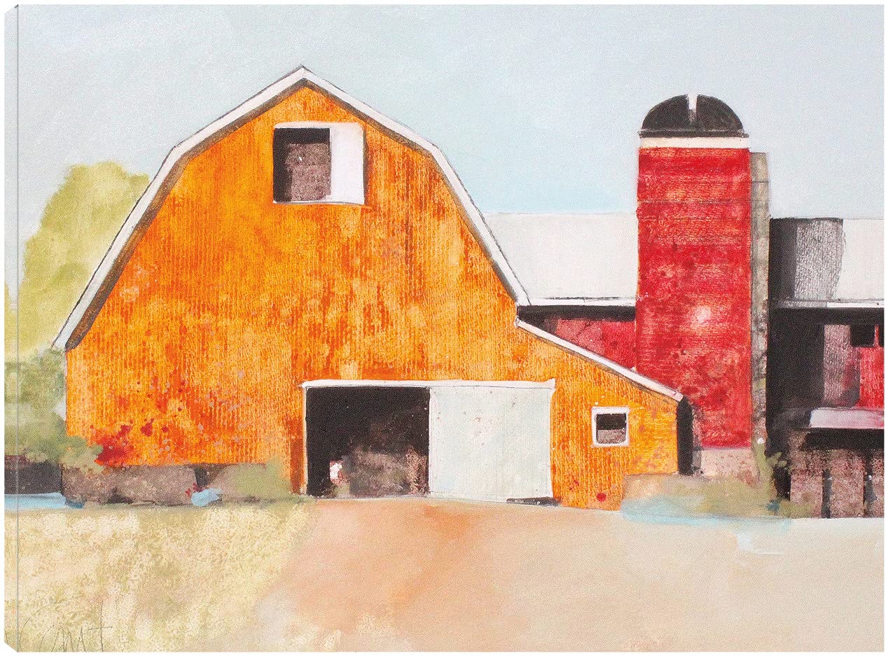 Anthony Grant Fine Art Canvas - Barn No.3 Wall Decor Painting for Living Room, Bedroom, Office | 43x32 Inch Ready-to-Hang Canvas Art | Perfect for Farmhouse, Rustic & Modern Home Decor