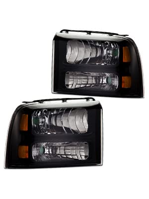 Clear lens Black Housing Amber Reflector