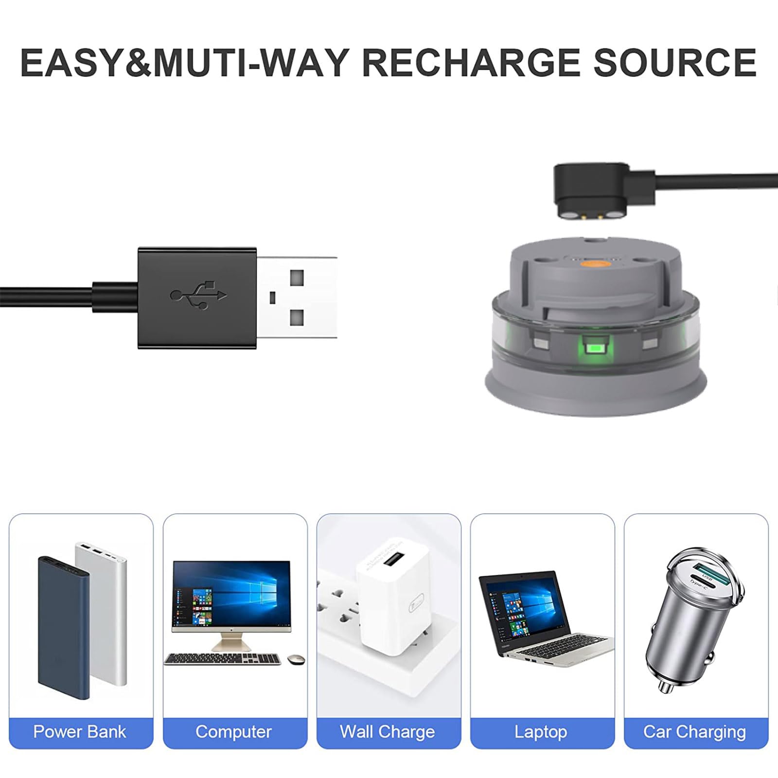 Original Title: Charger Compatible with HidrateSpark Steel/HidrateSpark PRO Charger Charging Cable Cord Magnetic USB Cradle Accessories   Optimized Title: **HidrateSpark Steel & PRO Magnetic USB Charger Cable - Fast Charging Dock for HidrateSpark Water Bottles | Home, Office & Gym Use**