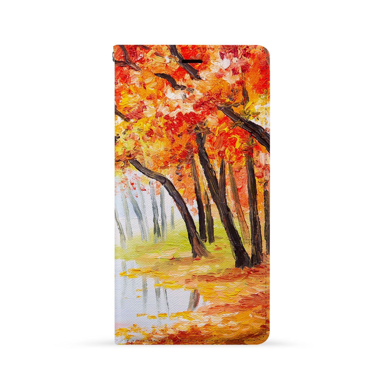 Premium iPhone Wallet Case with Oil Painting Flower Design - Slim Protective Cover for iPhone 12/13/14 Pro Max - Perfect for Everyday Use, Travel & Gift Giving