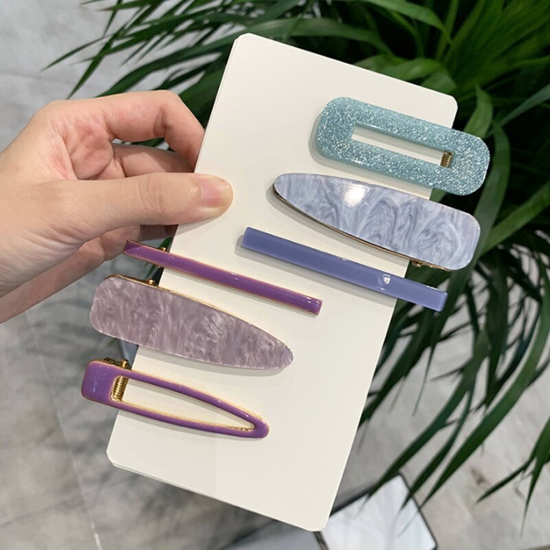 Elegant Women's Fashion Hair Clips - Pearl & Acetate Geometric Design Hair Accessories for Parties, Weddings & Everyday Style