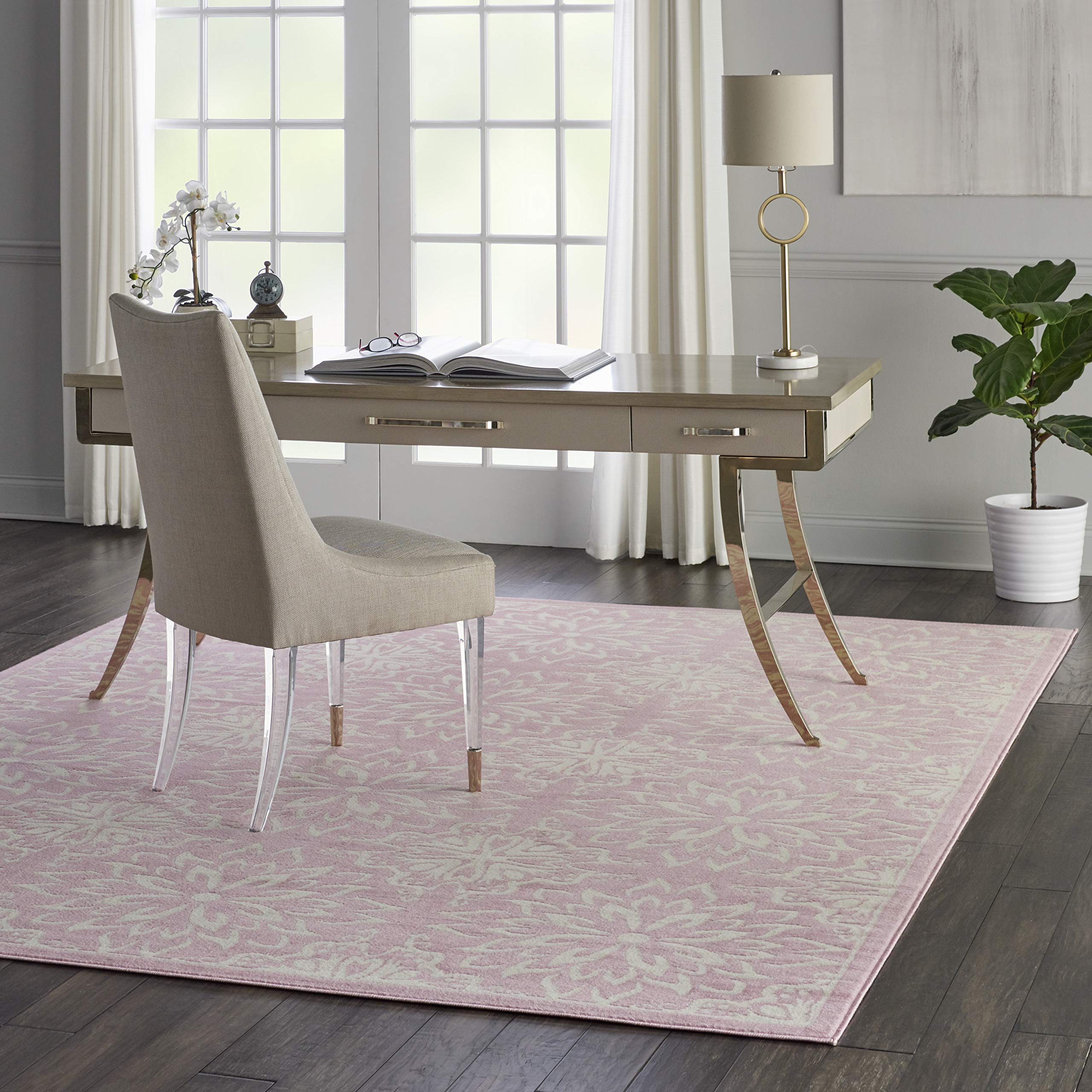 Nourison Jubilant Floral Ivory/Pink 8'6